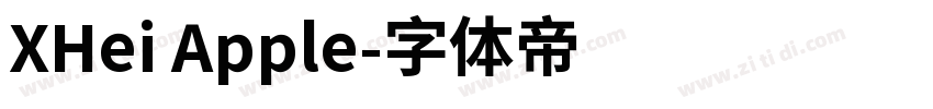 XHei Apple字体转换